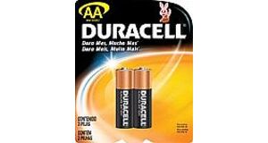 PILHAS ALCALINAS DURACELL AA C/2