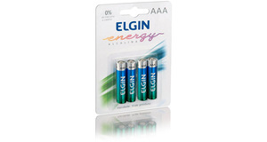 PILHAS ALCALINAS AAA ELGIN ENERGY  (BLISTER C/4