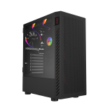 GABINETE GAMER BOLTER BLACK VULCAN - LATERAL EM VIDRO - PCYES - GBBVPBR