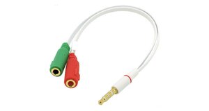 CABO ADAPTADOR DE AUDIO TIPO Y 1P3M X 2P2F (FONE E MICROFONE)