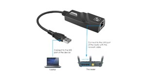 CABO ADAPTADOR DE REDE DEX USB 3.0 PARA RJ45 GIGABIT UR-03