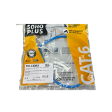 15 Unid. Patch Cord Cat6 Sohoplus Azul Claro  0,50cm Furukawa T568A/B