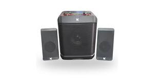 CAIXA DE SOM SOUND MASTER 2.1 COM SUBWOOFER 5W PRETO