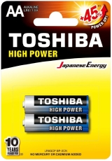 PILHA ALCALINA AA TOSHIBA LR6GCP (CAR/1) COM 2 PILHAS