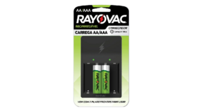 CARREGADOR DE PILHAS RAYOVAC AA/AAA PS132-2 BR