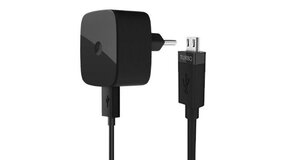 CARREGADOR TURBO  MICRO USB  V8 PRETO -BRANCO