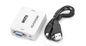 CONVERSOR   VGA F X HDMI F  ALIMENTAÇÃO USB VGA2HDMI