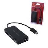 HUB USB TIPO C 4 PORTAS  USB 2.0