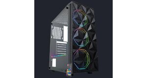 GABINETE GAMER WAVE3 A4TJ PAINEL MESH KIT AABDK11 3 FAN + FITA - KMEX