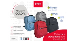 MOCHILA UNIVERSITARIA BASIC COLORS KÈEP BO432/BO433