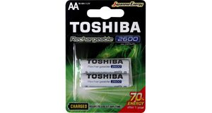 PILHAS RECARREGAVEIS TOSHIBA AA C/2