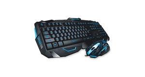 TECLADO E MOUSE MULTILASER GAMER COM FIO LIGHTNING TC195