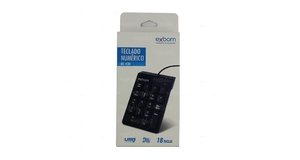 TECLADO NUMERICO EXBOM  USB PORTATIL BK-N30